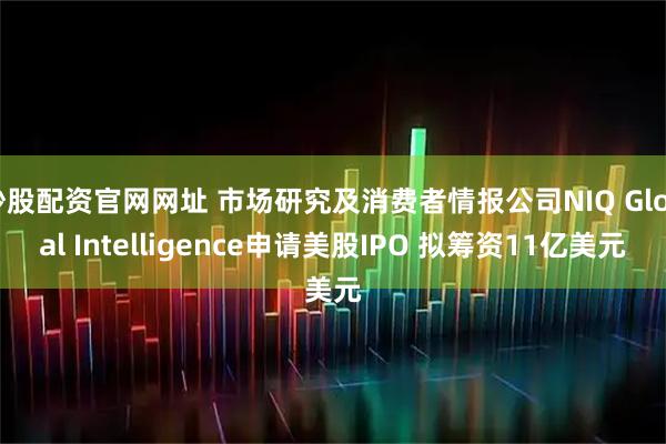 炒股配资官网网址 市场研究及消费者情报公司NIQ Global Intelligence申请美股IPO 拟筹资11亿美元